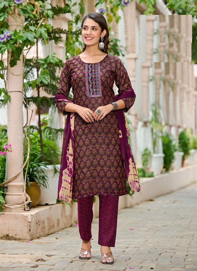 Navkar Saina Vol 2 Embroidery Readymade Suits Catalog
